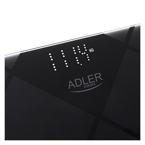 Adler | Bathroom Scale | AD 8169 | Maximum weight (capacity) 180 kg | Accuracy 100 g | Graphite/Black - 3